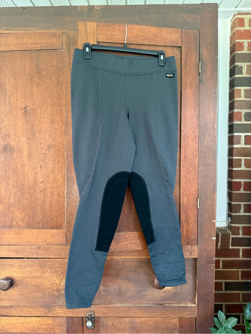 Kerrits women’s Equestrian Tights with Black Knee Patch